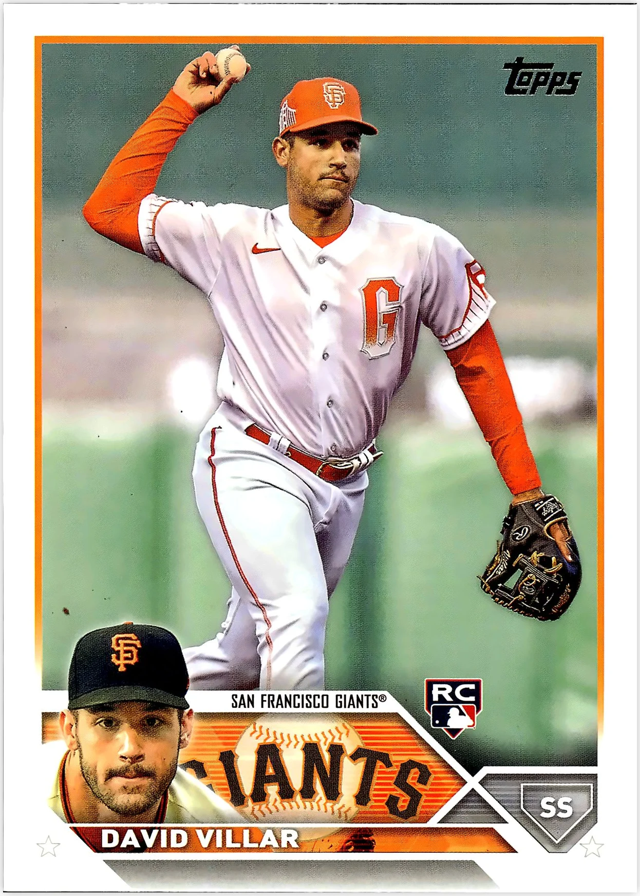 David Villar Rookie Card 2023 Topps #277 baseball rookie card - Front