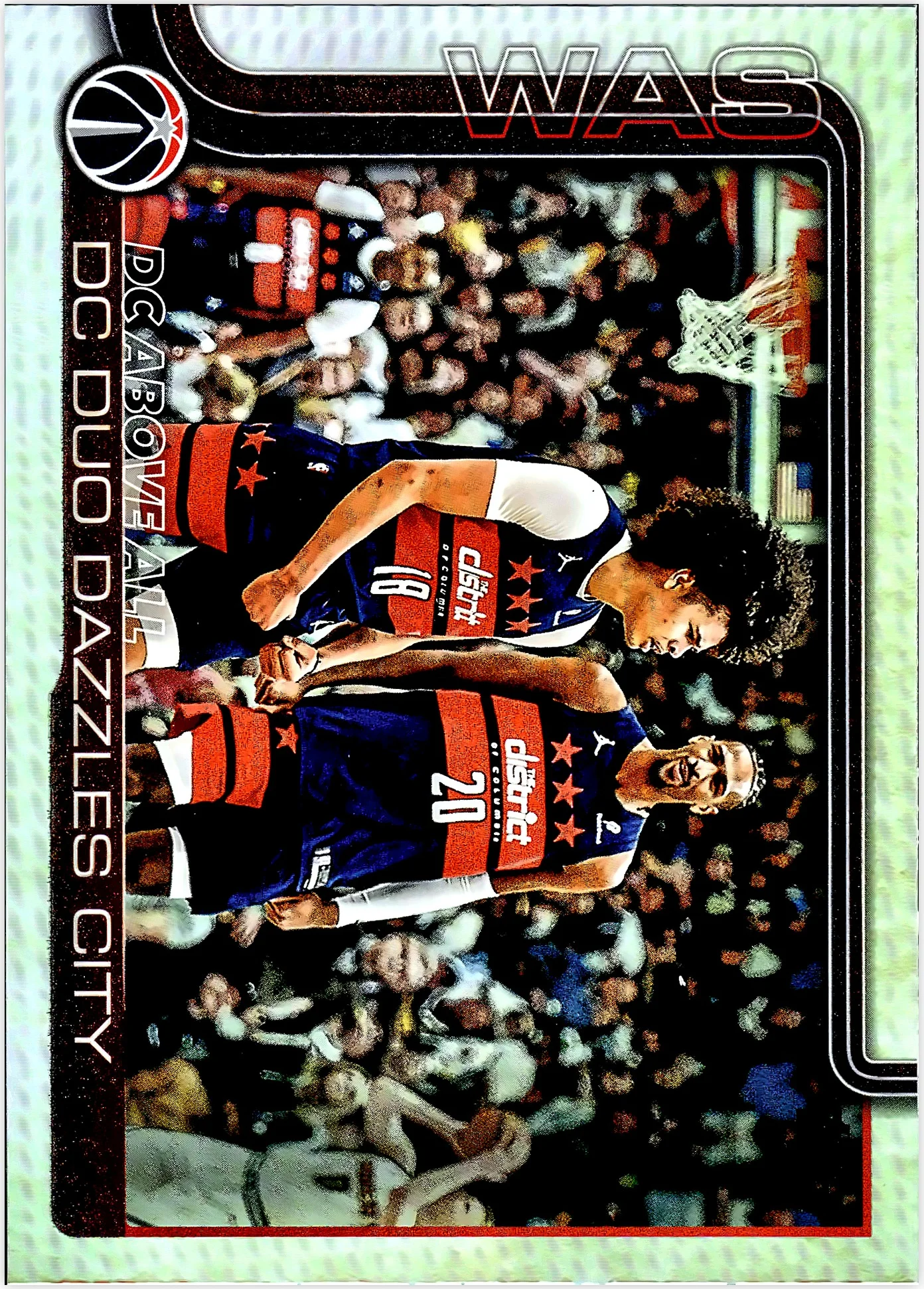 DC Above All: DC Duo Dazzles City 2025-26 Topps #285 Holo Foil basketball card - Front