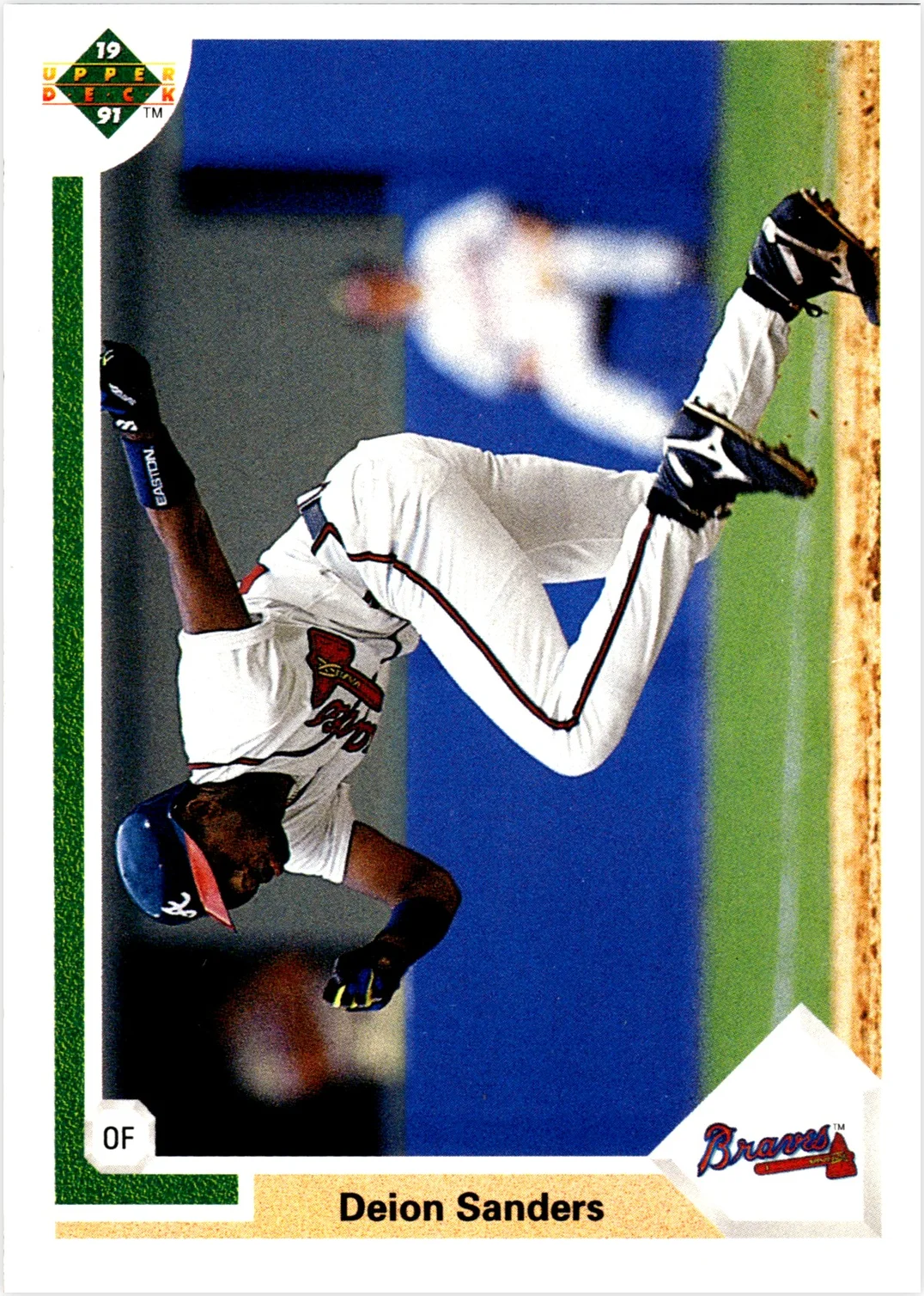 Deion Sanders 1991 Upper Deck #743b baseball card - Front