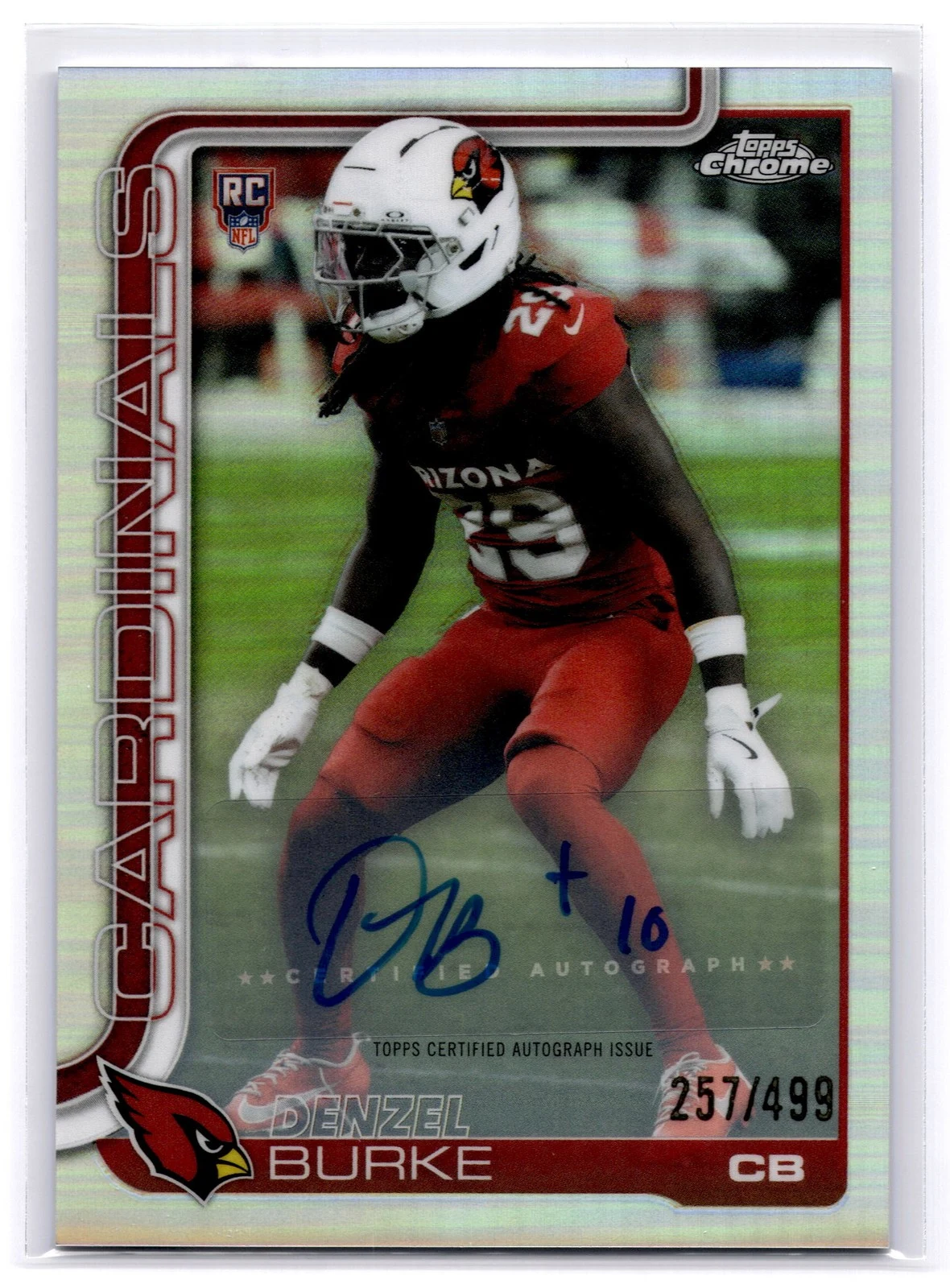 Denzel Burke 2025 Topps Chrome Football card