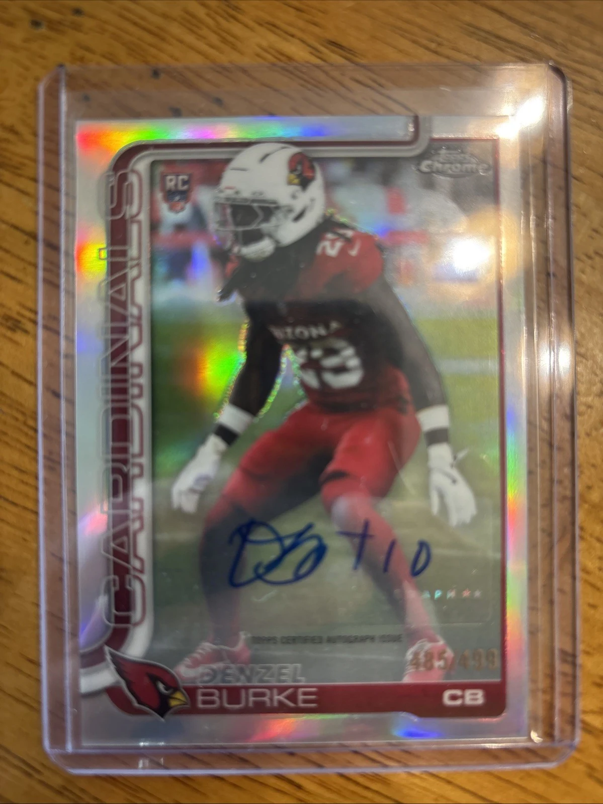 Denzel Burke 2025 Topps Chrome Football card