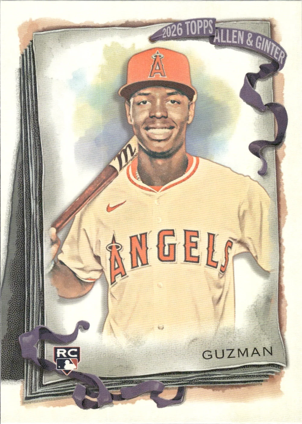 Denzer Guzman #114 Rookie Card 2026 Topps Allen & Ginter trading rookie card - Front