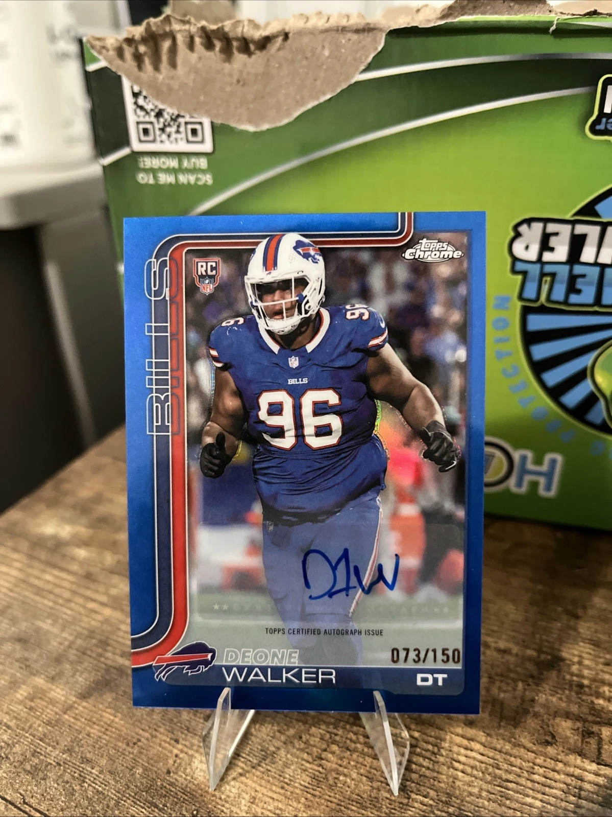 Deone Walker 2025 Topps Chrome Football card