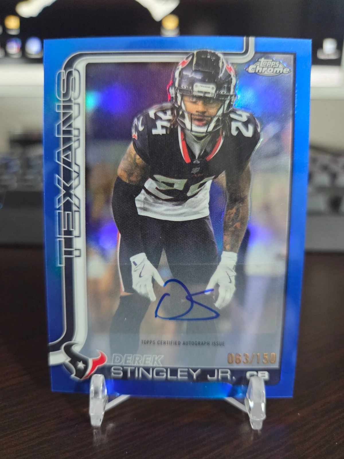 Derek Stingley Jr. 2025 Topps Chrome Football card