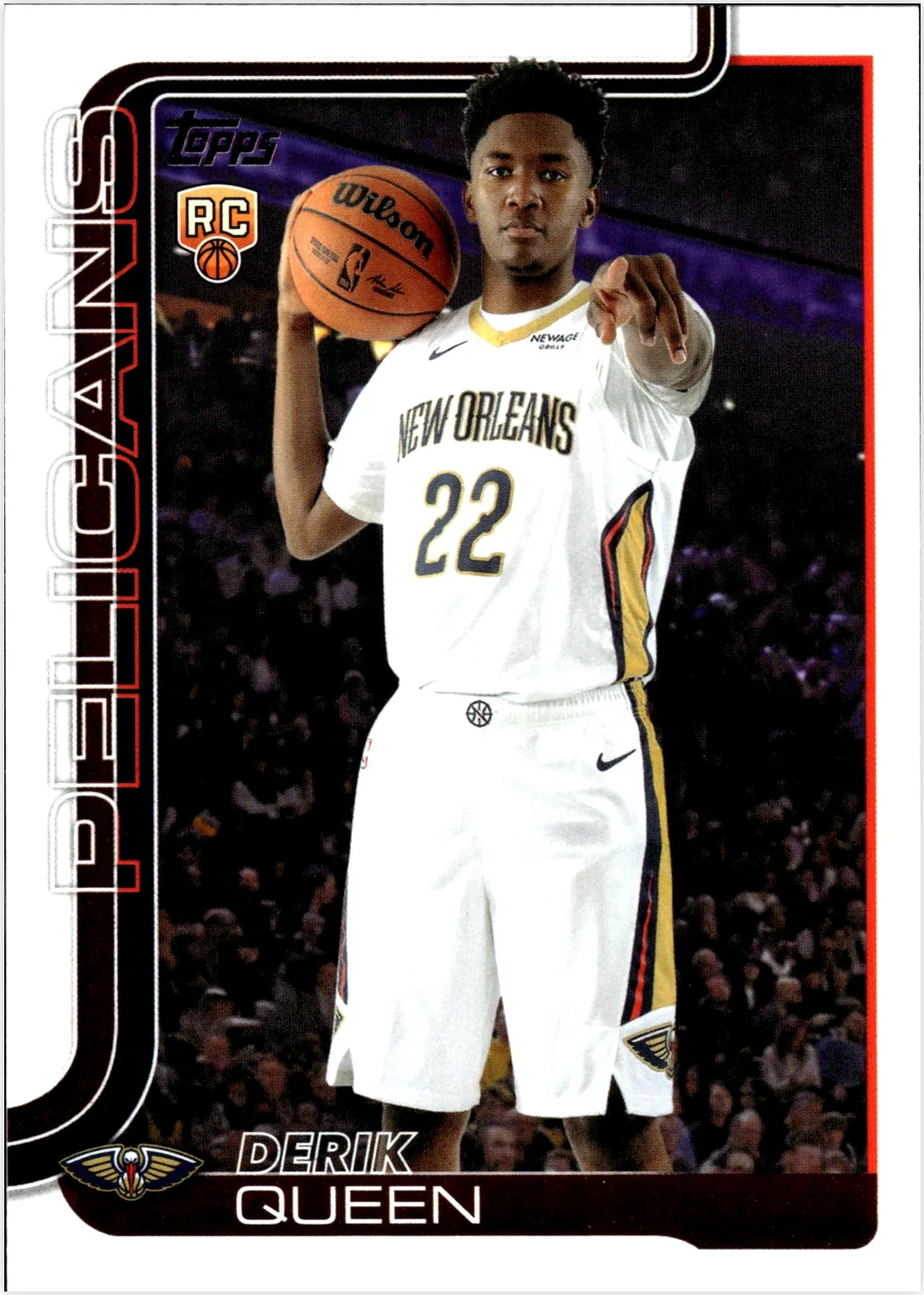 Derik Queen 2025-26 Topps #213 basketball rookie card - Front