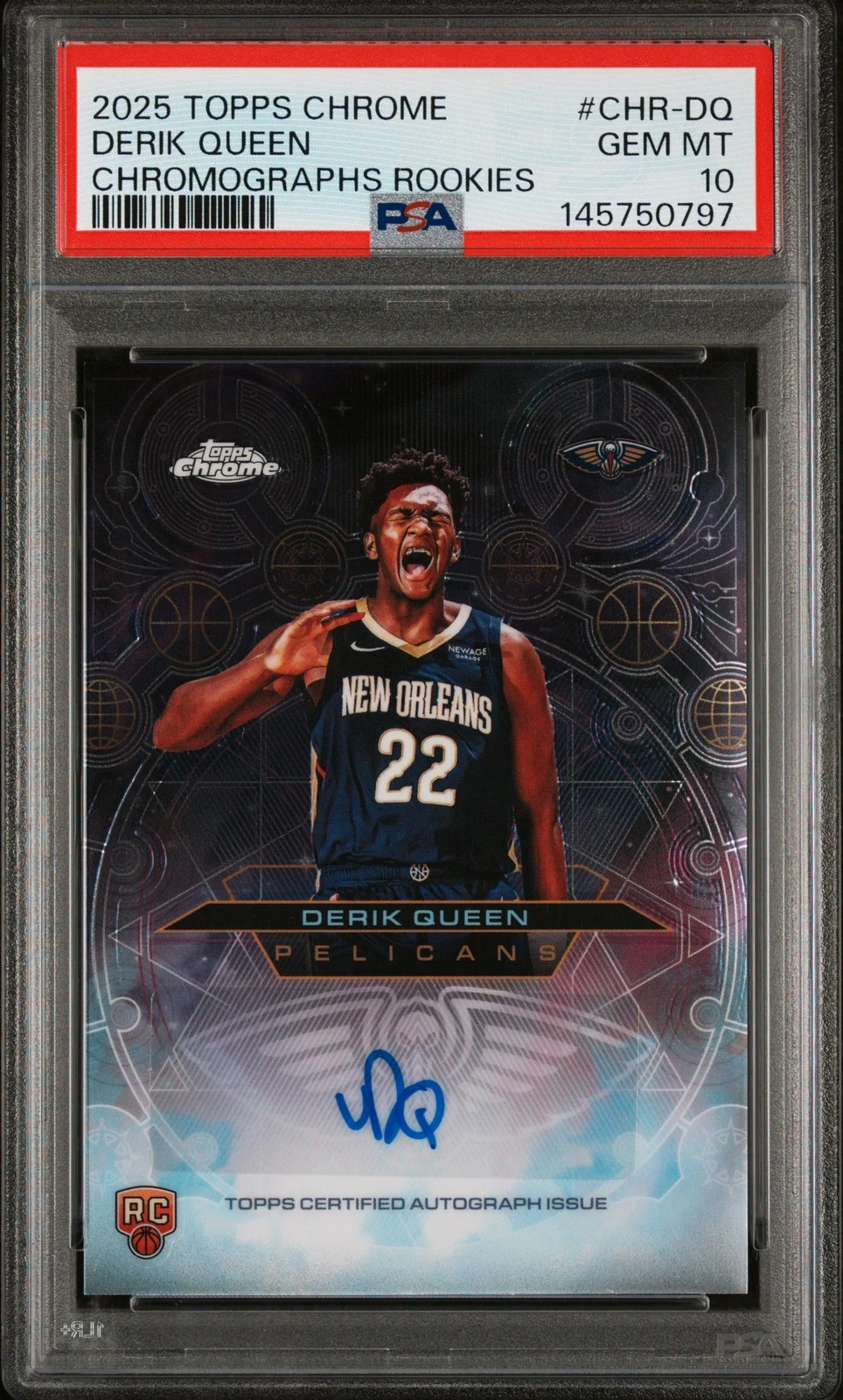 Derik Queen 2025 Topps Chrome Basketball card