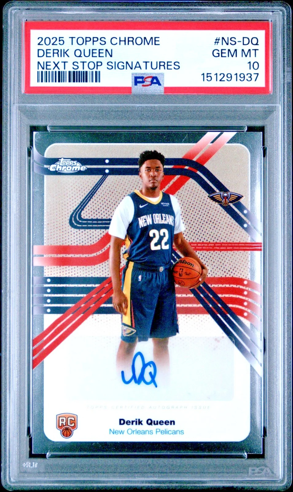 Derik Queen 2025-26 Topps Chrome card