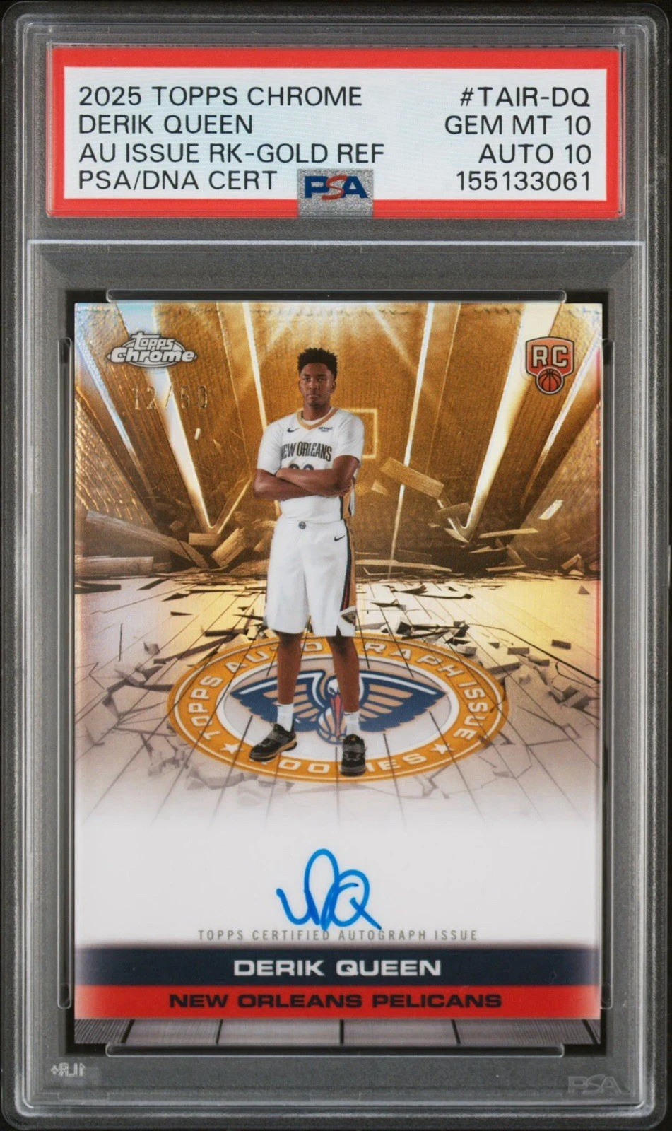 Derik Queen 2025 Topps Chrome Basketball card