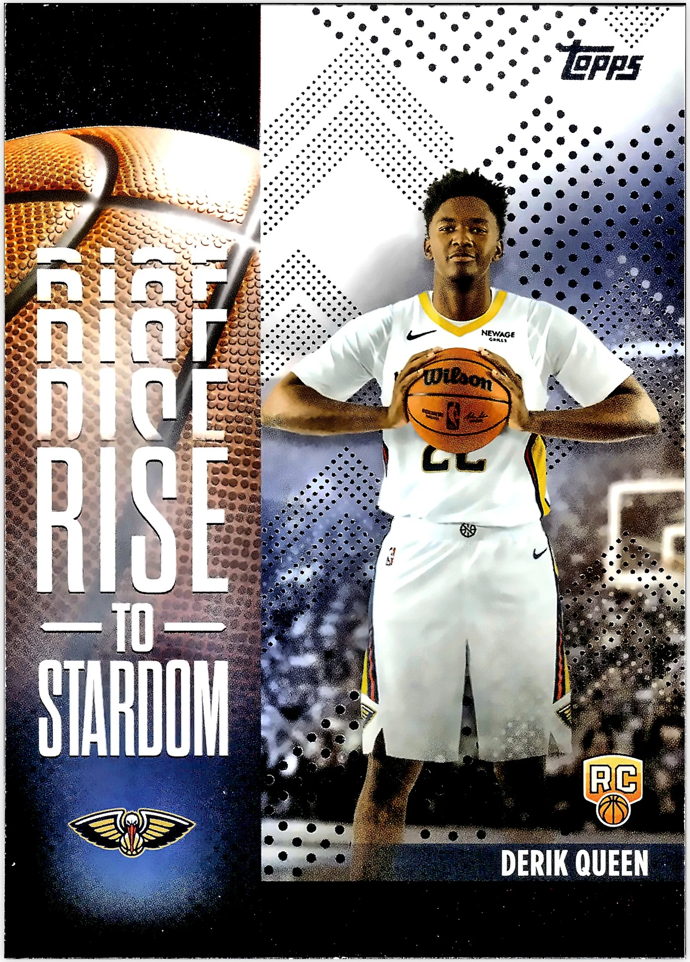 Derik Queen 2025-26 Topps #RTS-13 Rise to Stardom basketball card - Front
