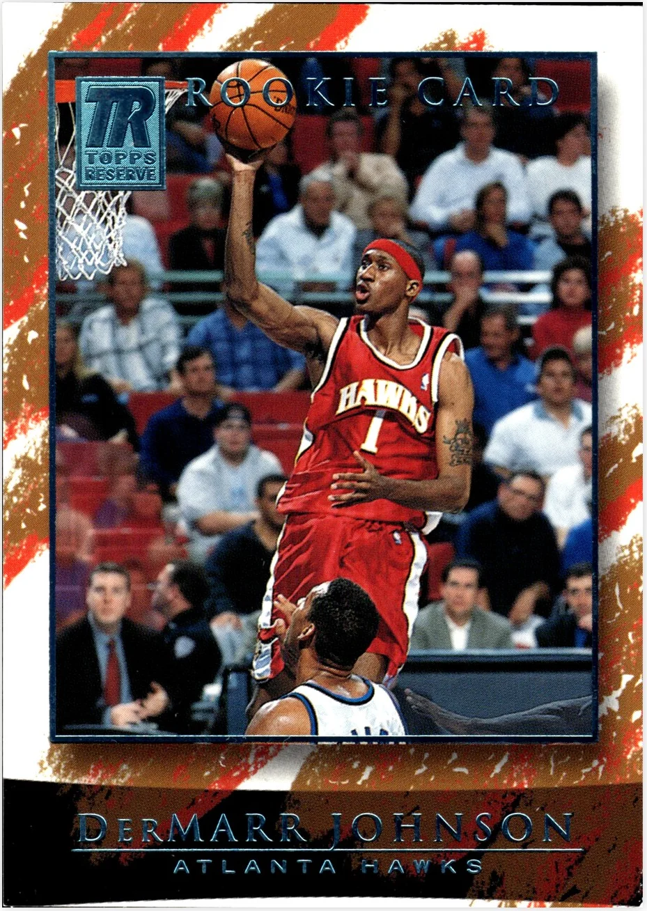 DerMarr Johnson 2000-01 Topps Reserve #106 basketball rookie card - Front