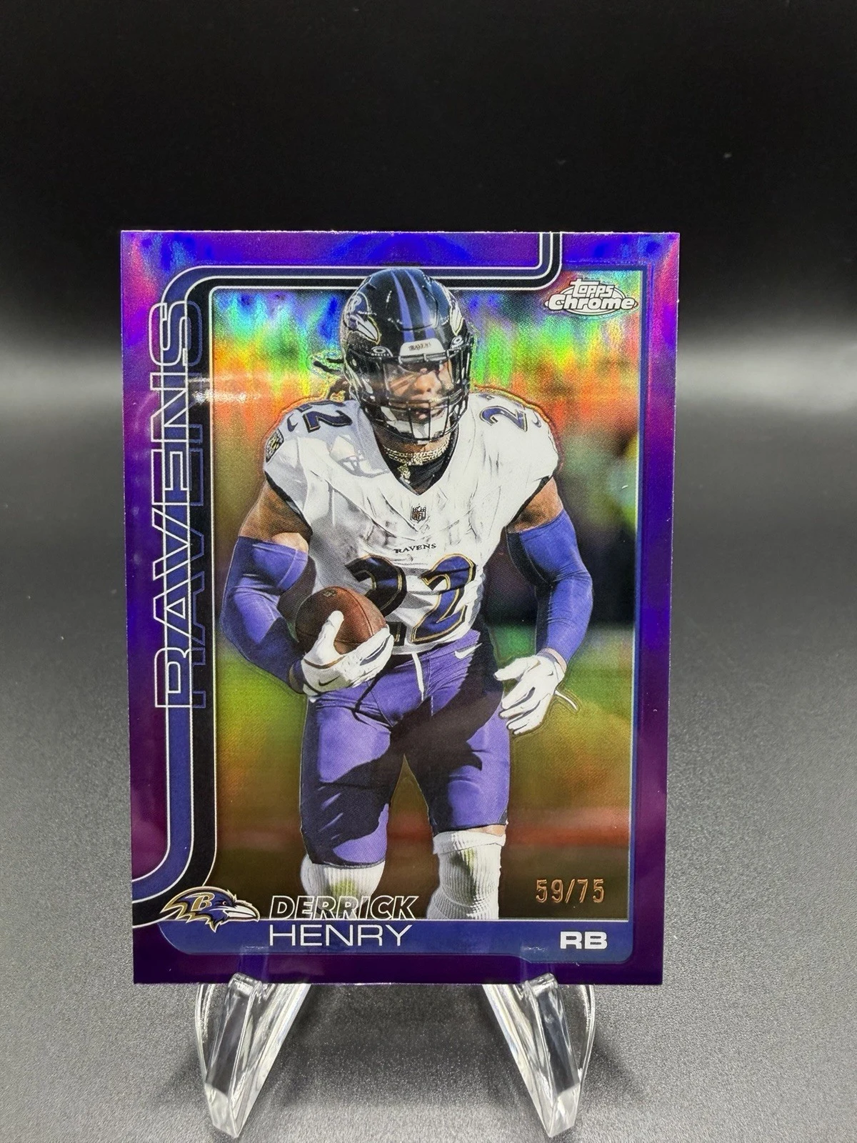 Derrick Henry 2025 Topps Chrome Football card
