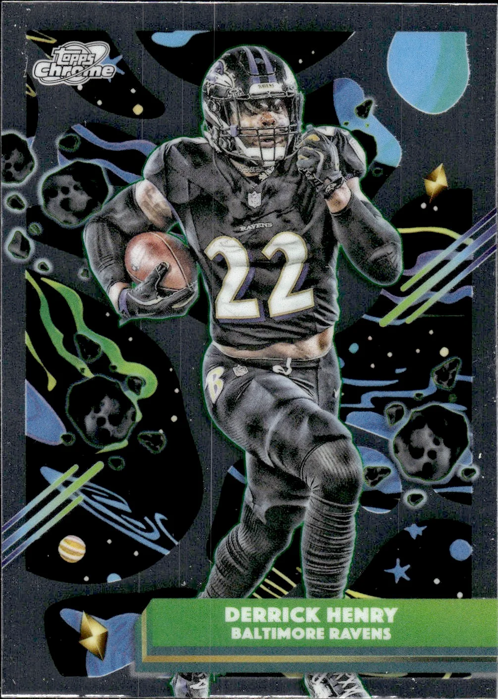 Derrick Henry #8 2025 Topps Cosmic Chrome Football football card - Front