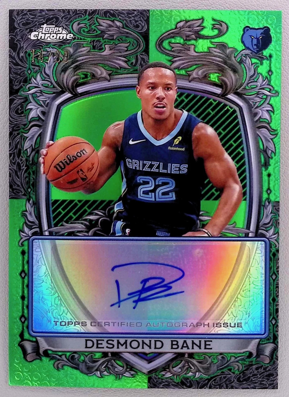 Desmond Bane 2025 Topps Chrome Basketball card