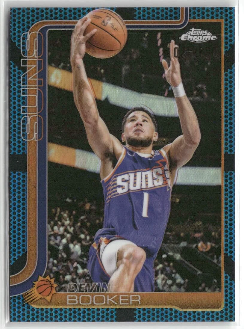 Devin Booker 2025-26 Topps Chrome card