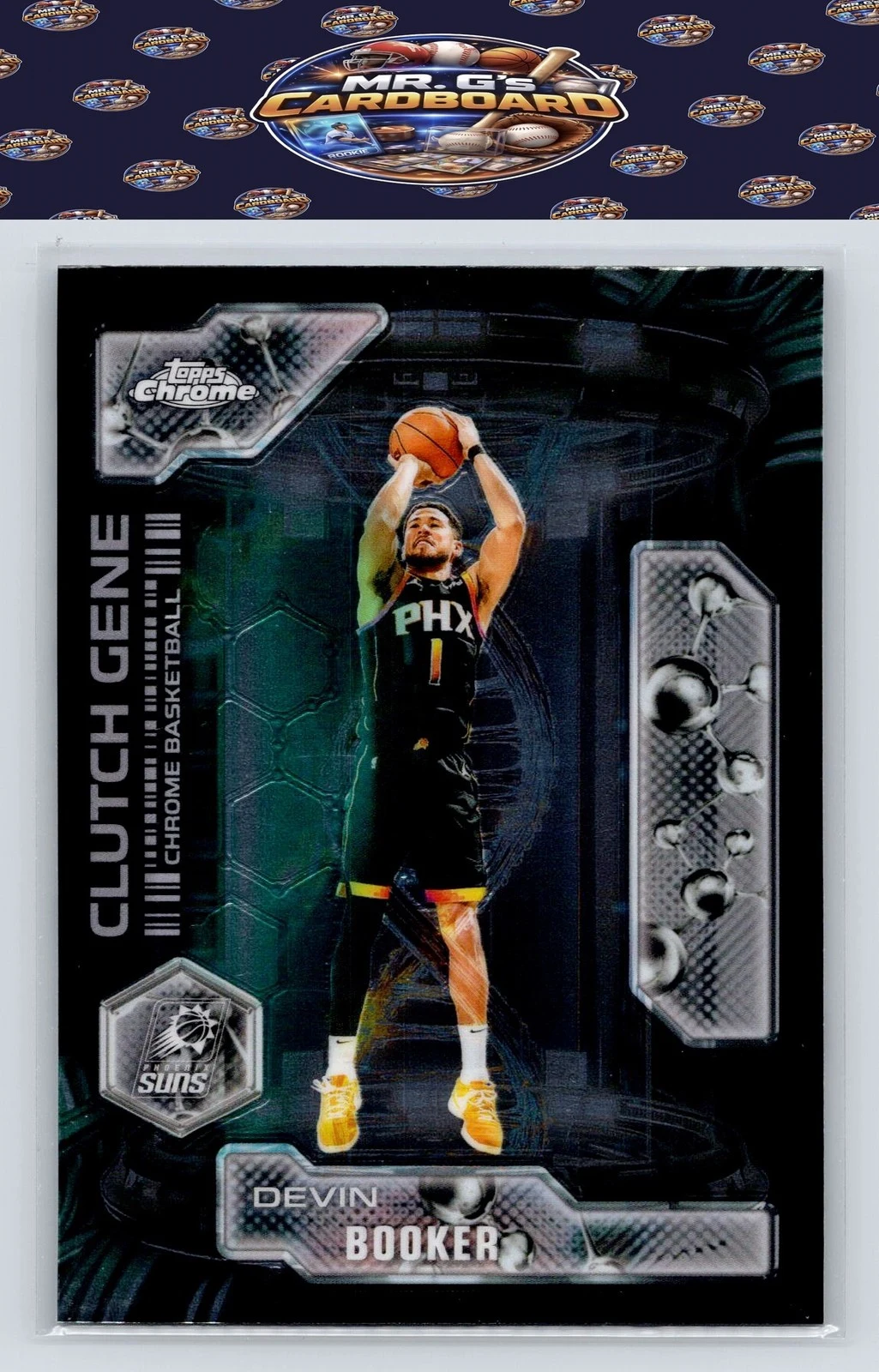 Devin Booker 2025-26 Topps Chrome card