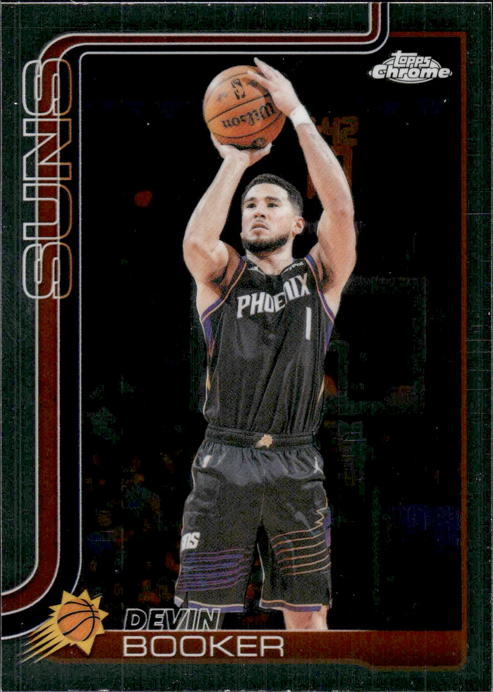 Devin Booker #26 2025 Topps Chrome Update Basketball basketball card - Front