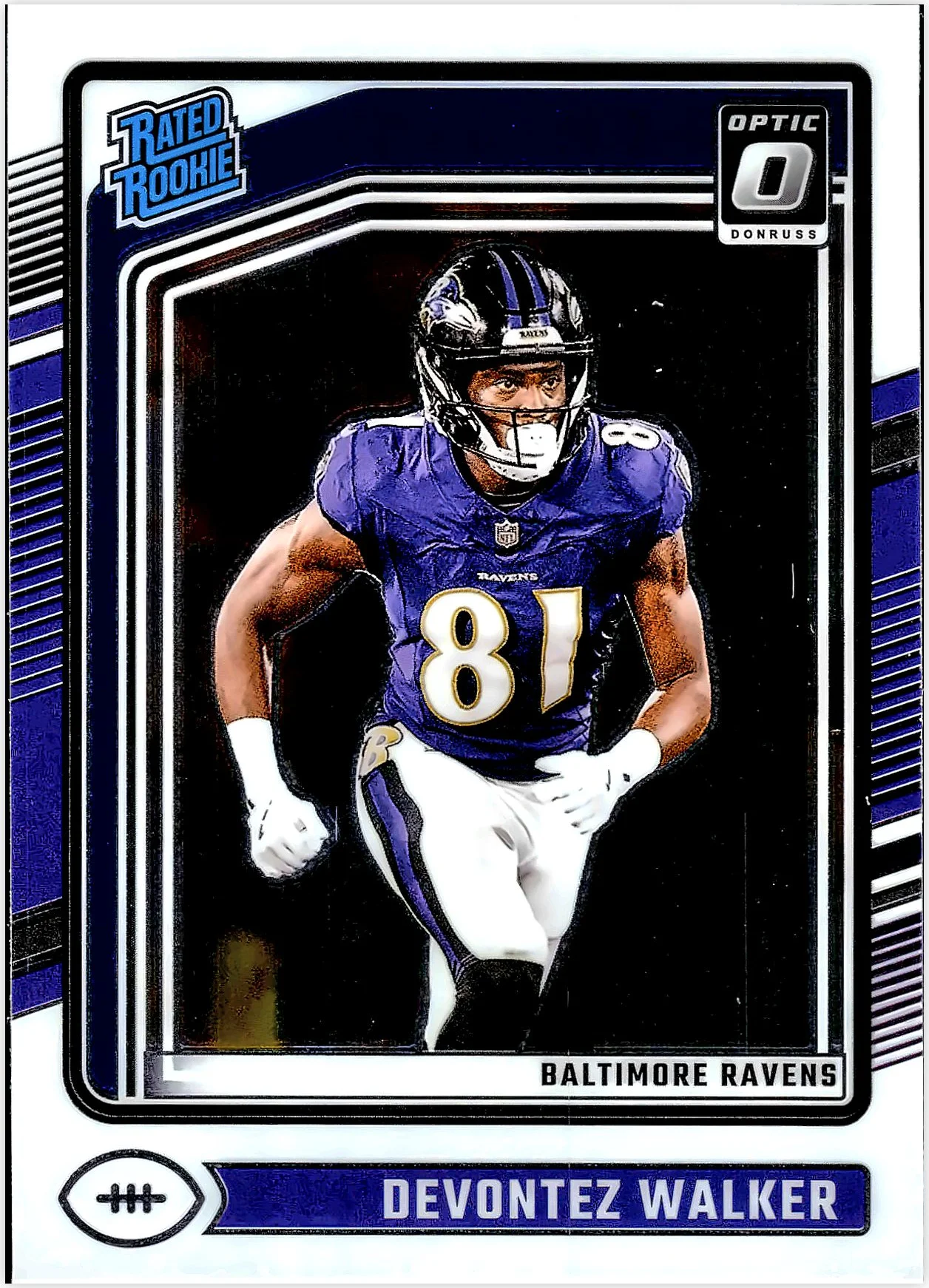 Devontez Walker 2024 Donruss Optic #228 football rookie card - Front