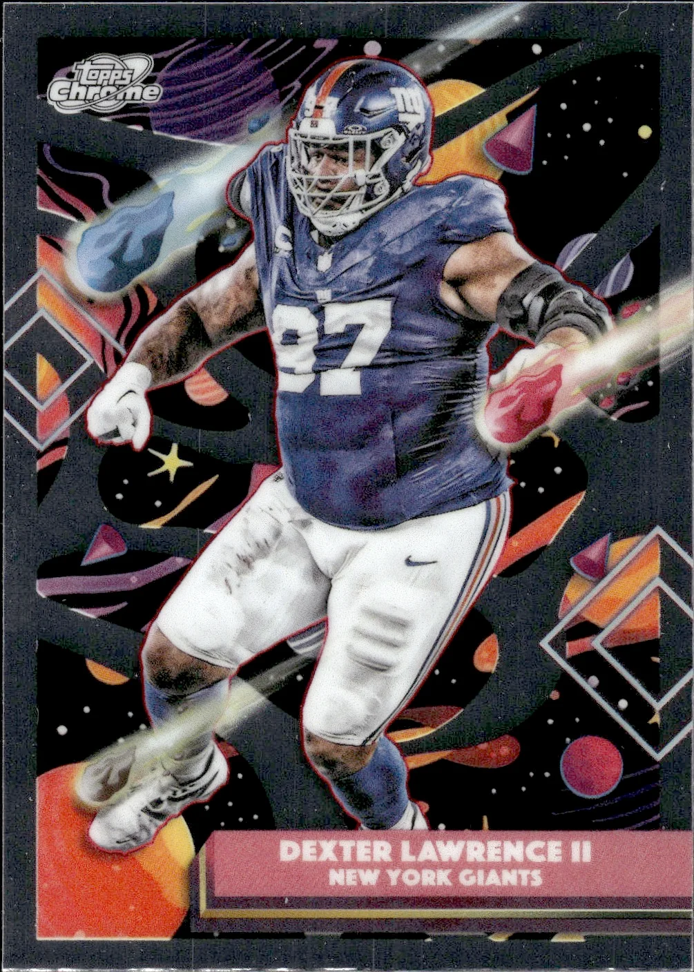 Dexter Lawrence II #74 2025 Topps Cosmic Chrome Football football card - Front