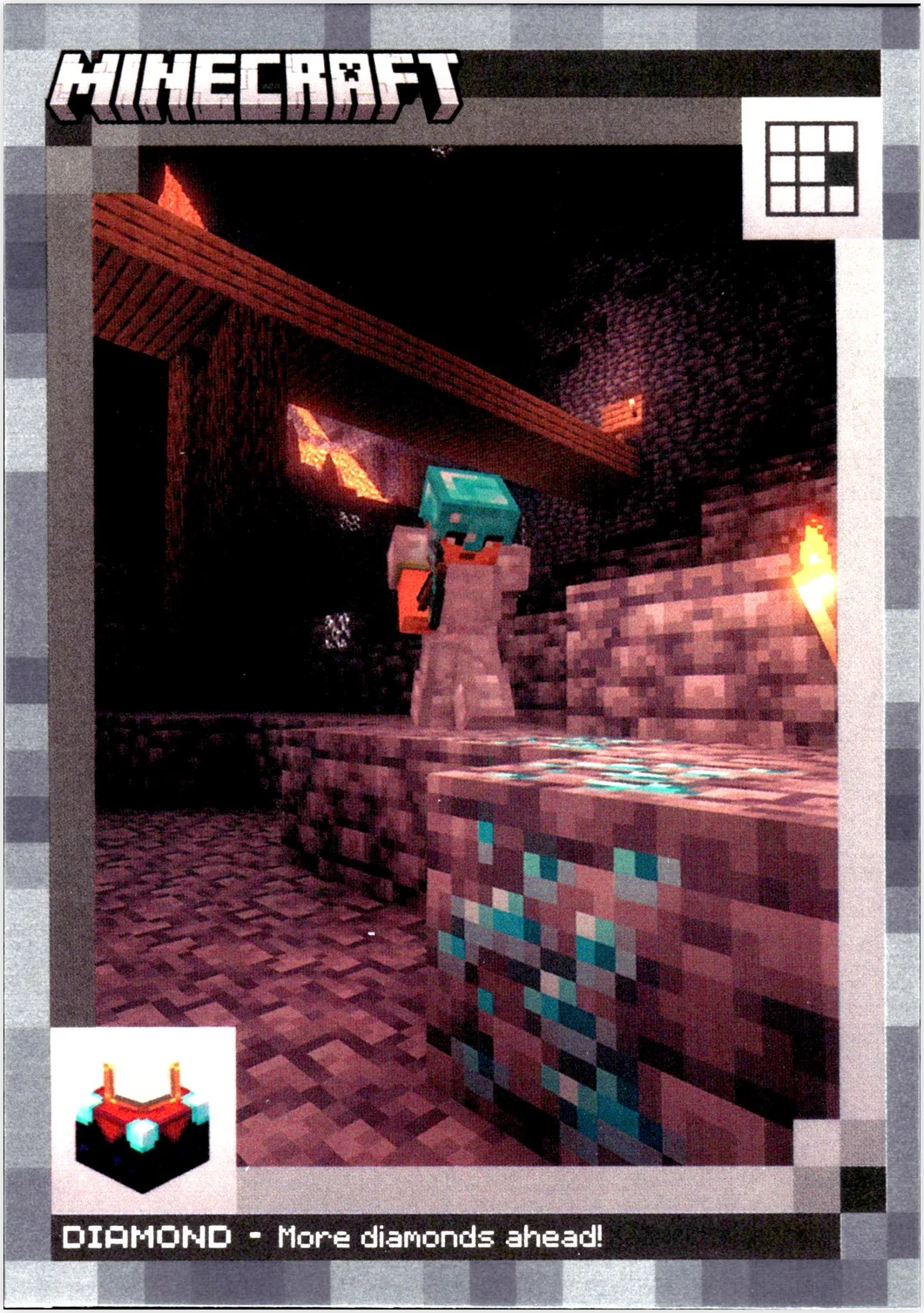 Diamond 2024 Panini Minecraft #159 Stone trading card - Front