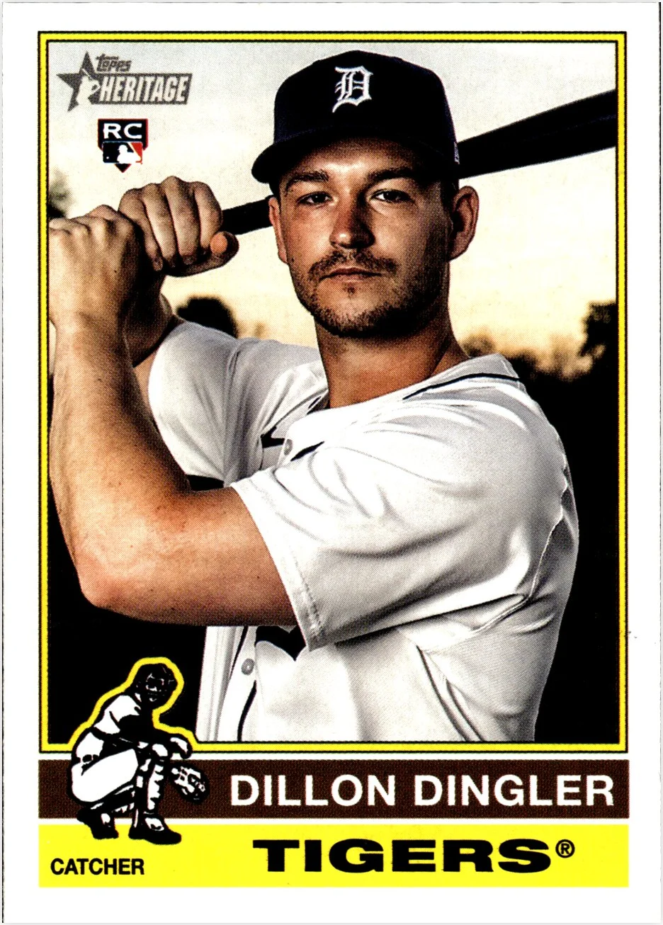 Dillon Dingler 2025 Topps Heritage #130 baseball rookie card - Front