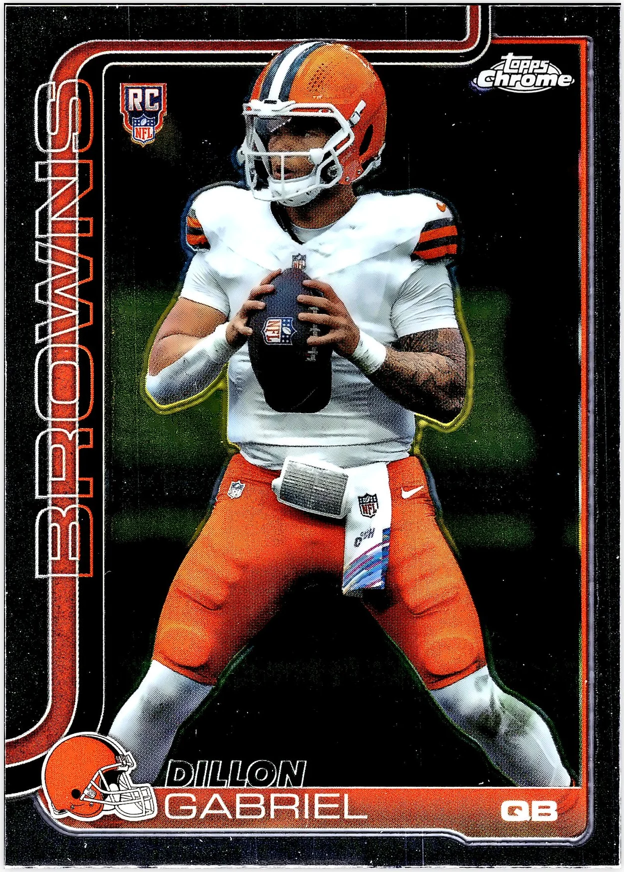 Dillon Gabriel Rookie Card 2025 Topps Chrome #317 football rookie card - Front