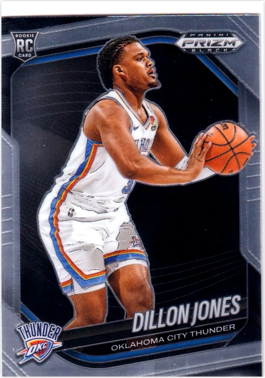 Dillon Jones 2024-25 Panini Prizm Black #204 basketball card - Front