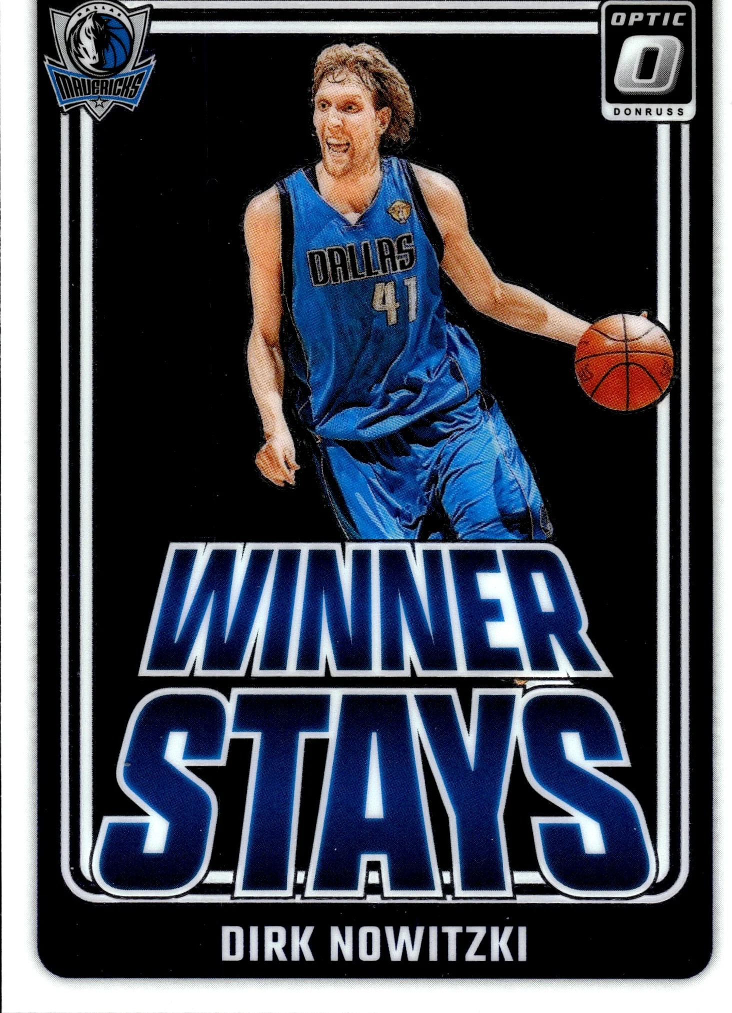 Dirk Nowitzki 2024-25 Donruss Optic #13 Winner Stays basketball card - Front