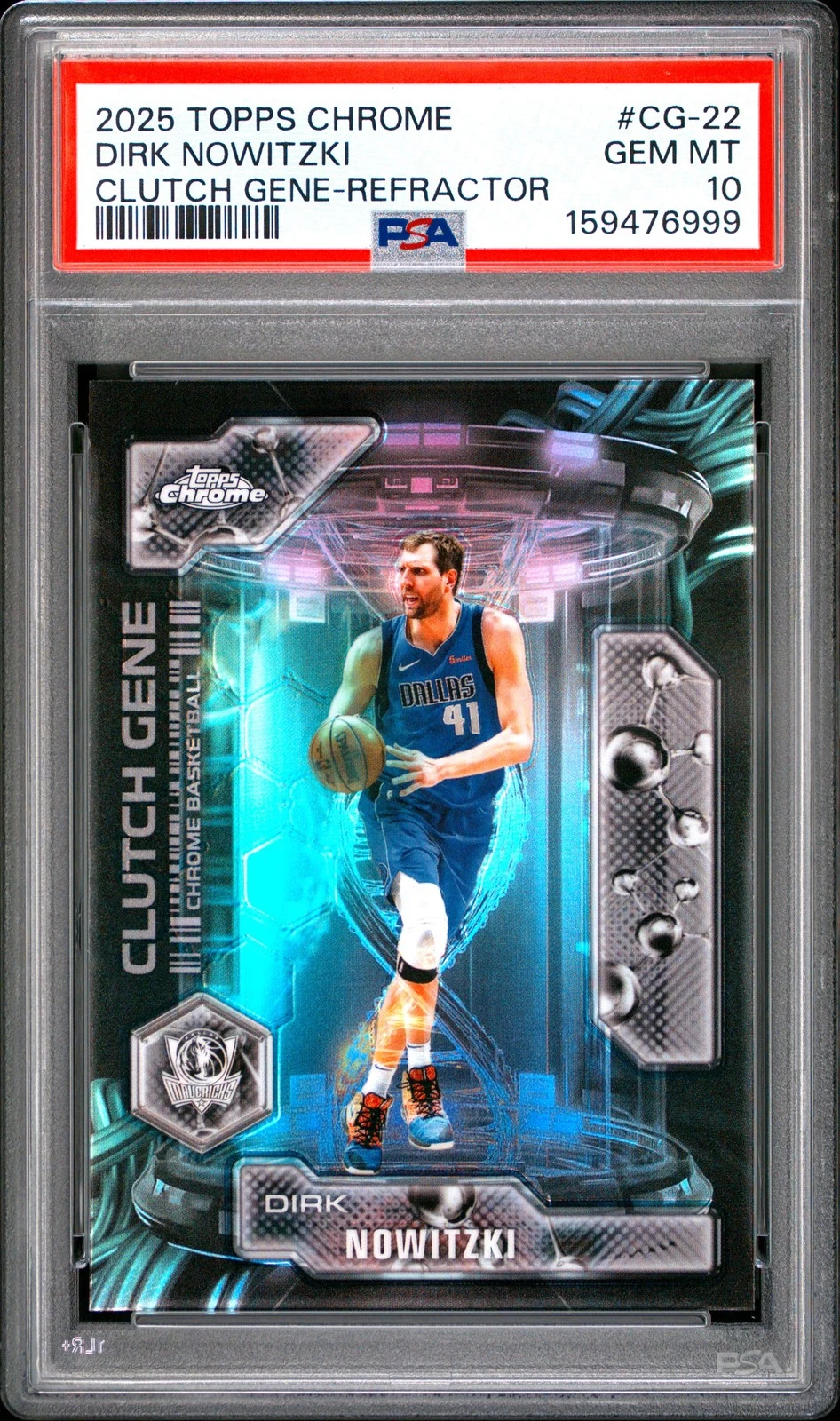 Dirk Nowitzki 2025 Topps Chrome Basketball card