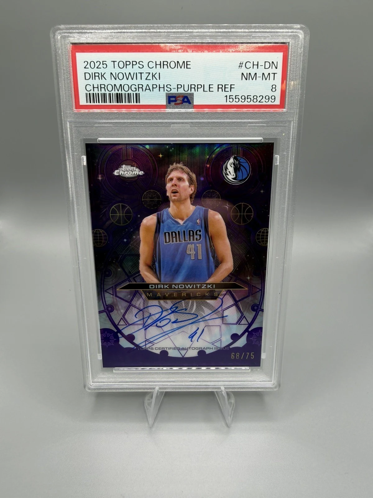 Dirk Nowitzki 2025 Topps Chrome Basketball card