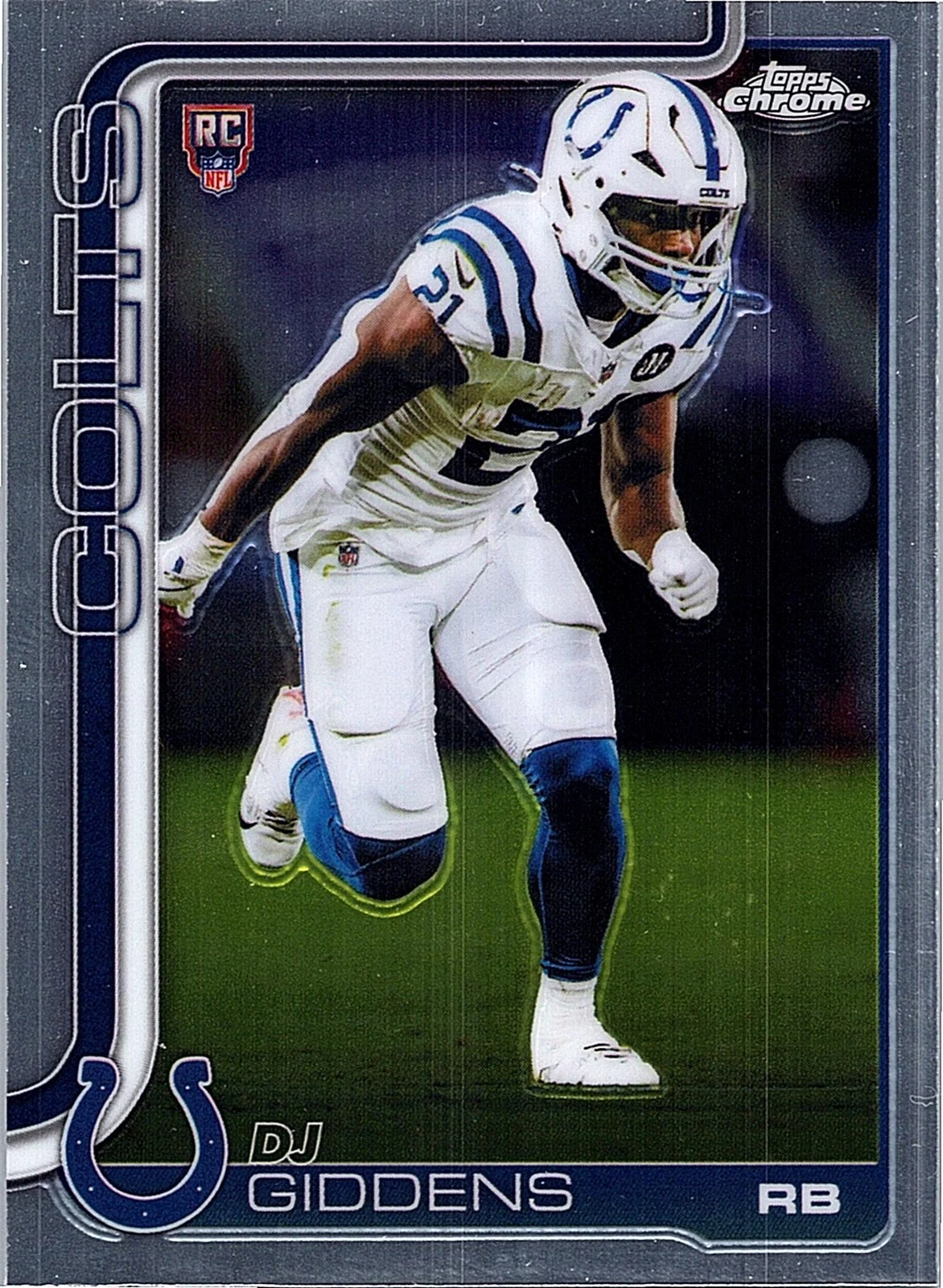 DJ Giddens 2025 Topps Chrome Football card