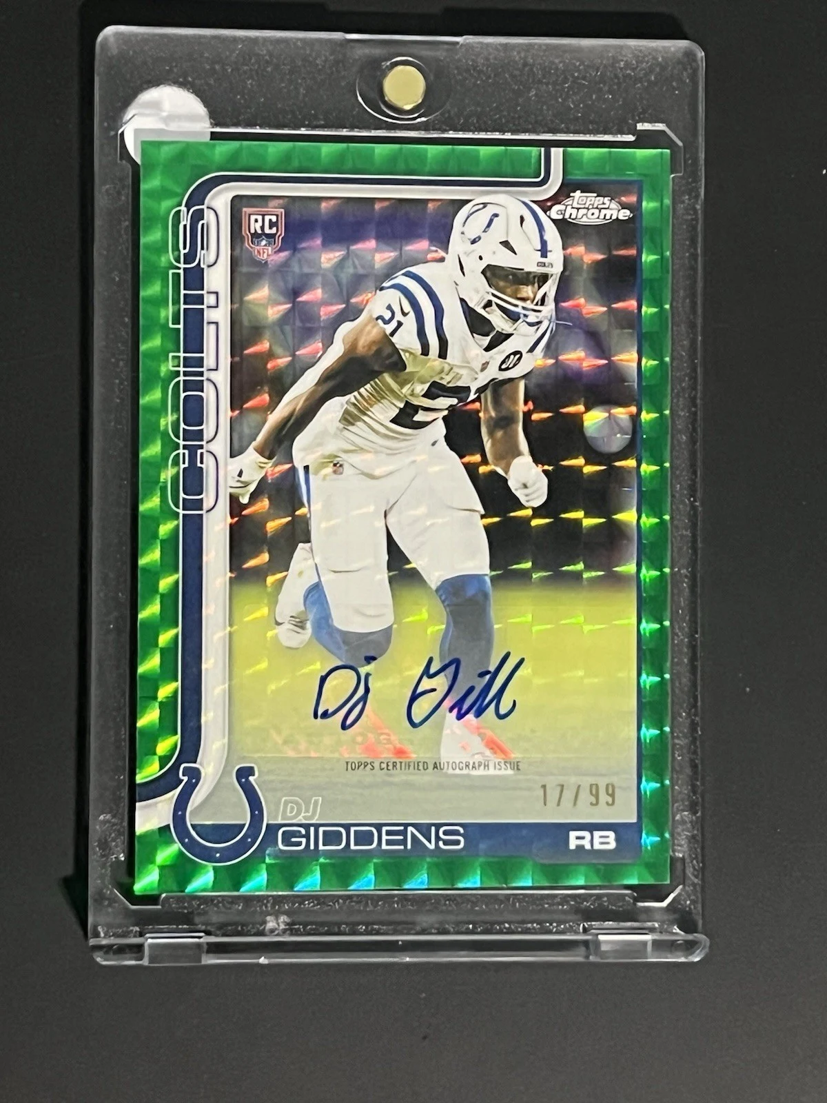 DJ Giddens 2025 Topps Chrome Football card