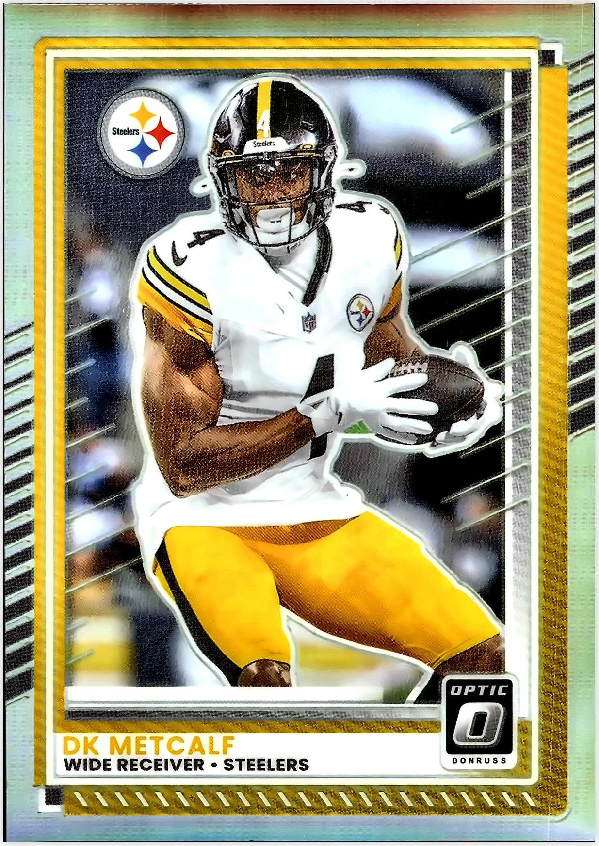 DK Metcalf 2025 Donruss Optic #180 Holo football card - Front