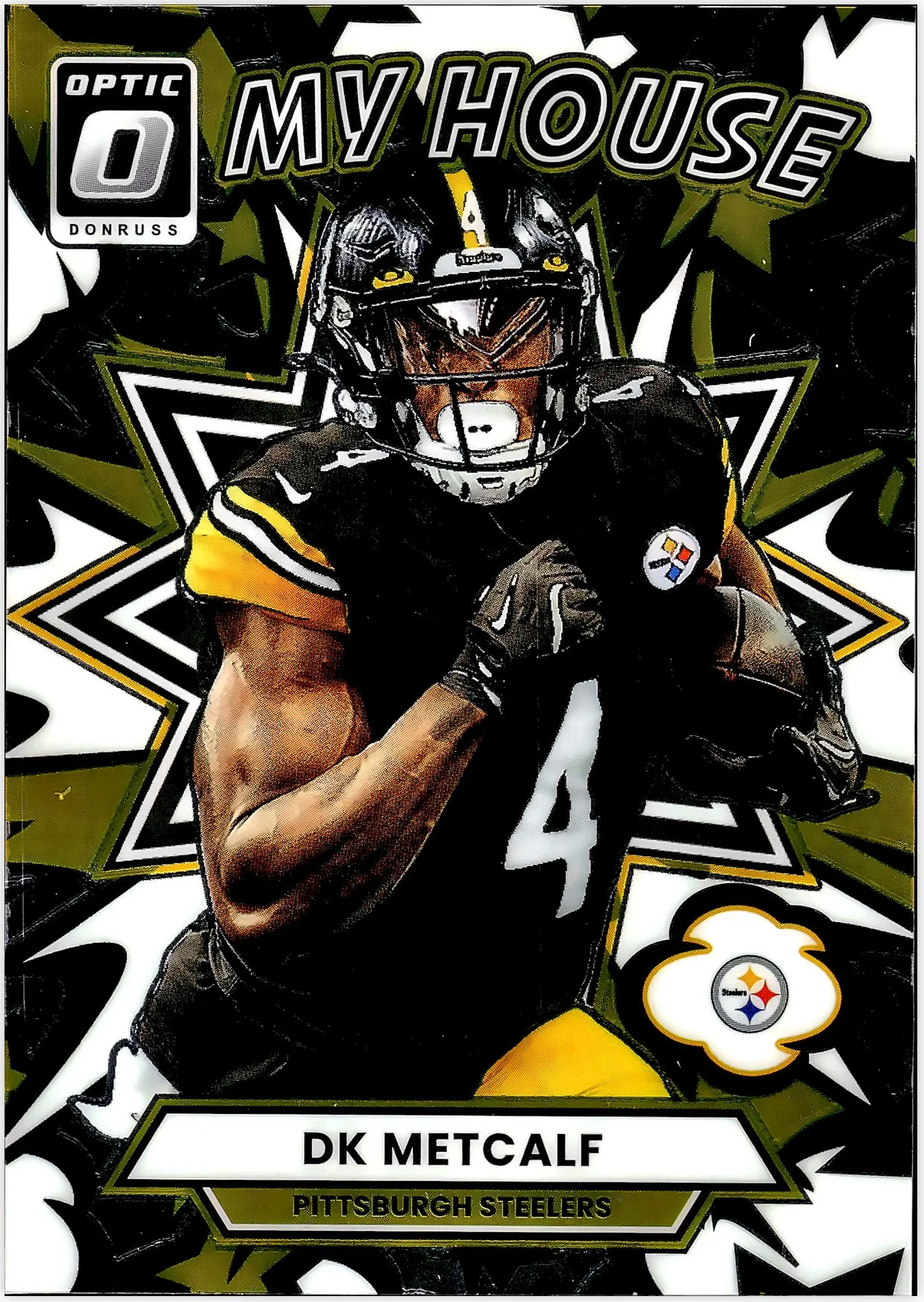 DK Metcalf 2025 Donruss Optic #8 My House football card - Front