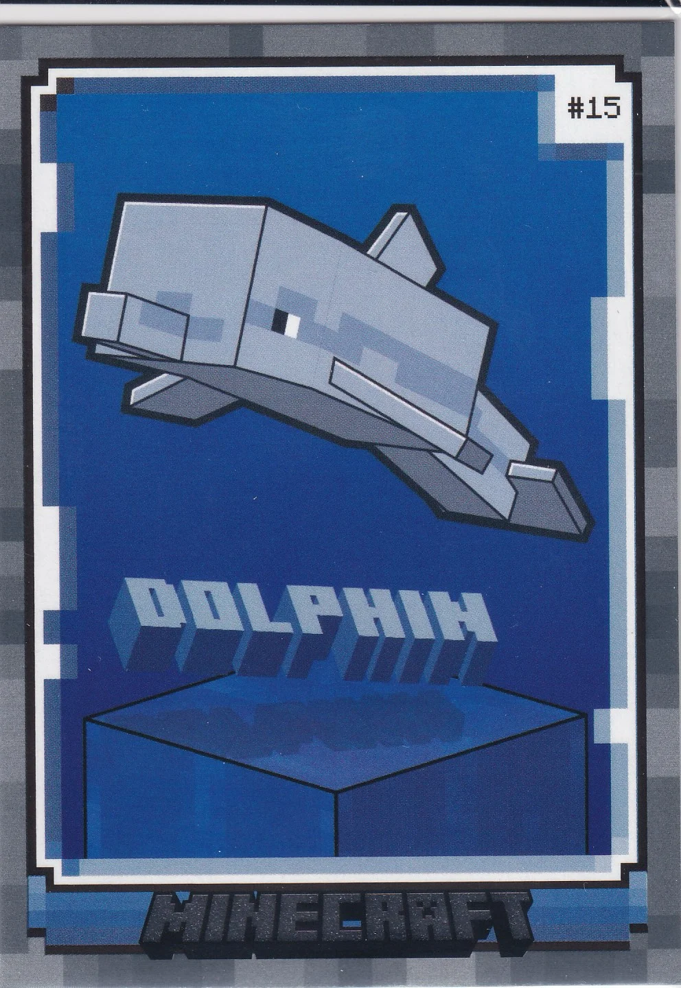 Dolphin 2024 Minecraft #15 Character trading card - Front