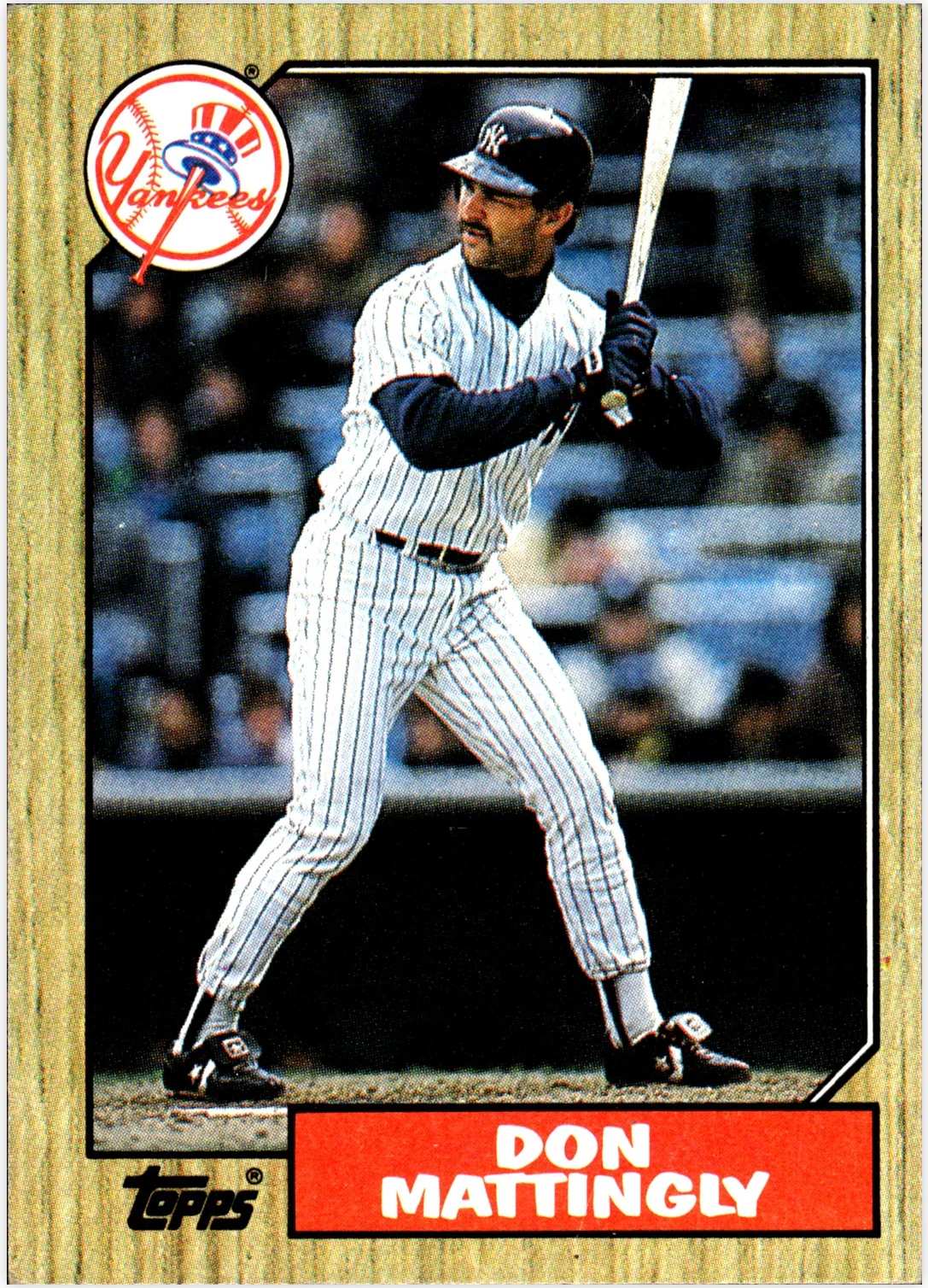 Don Mattingly 1987 Topps #500 baseball card - Front