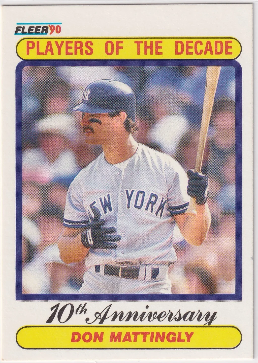 Don Mattingly 1990 Fleer #626b baseball card - Front