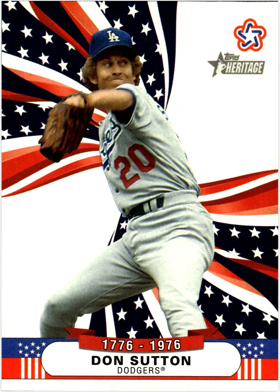 Don Sutton 2025 Topps Heritage #BS-10 Bicentennial Stars baseball card - Front