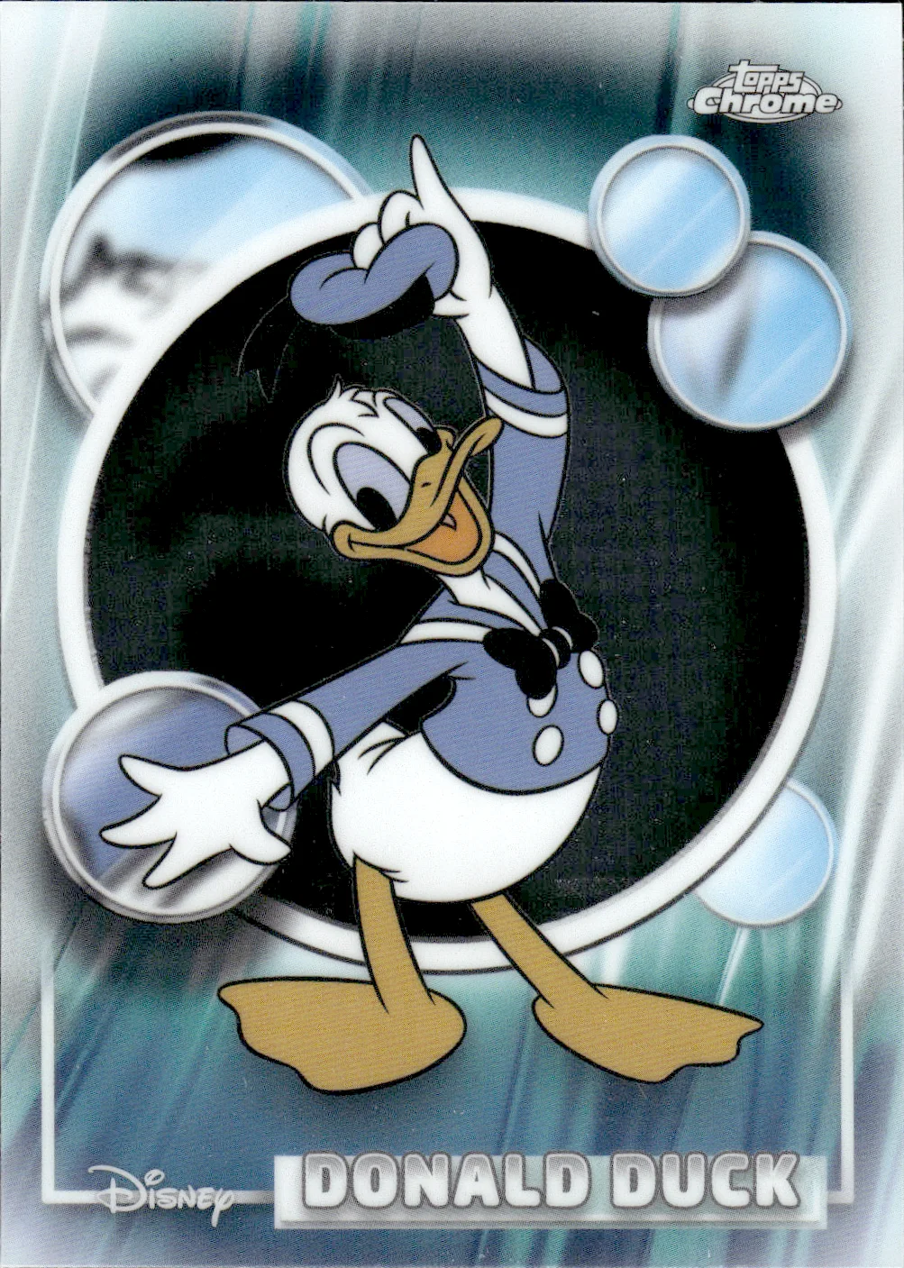 Donald Duck #99 2026 Topps Chrome Disney trading card - Front