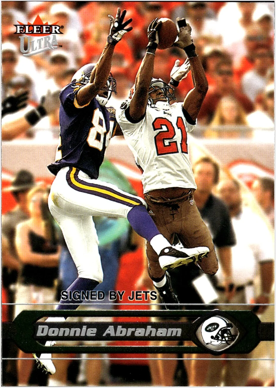 Donnie Abraham 2002 Ultra #93 football card - Front