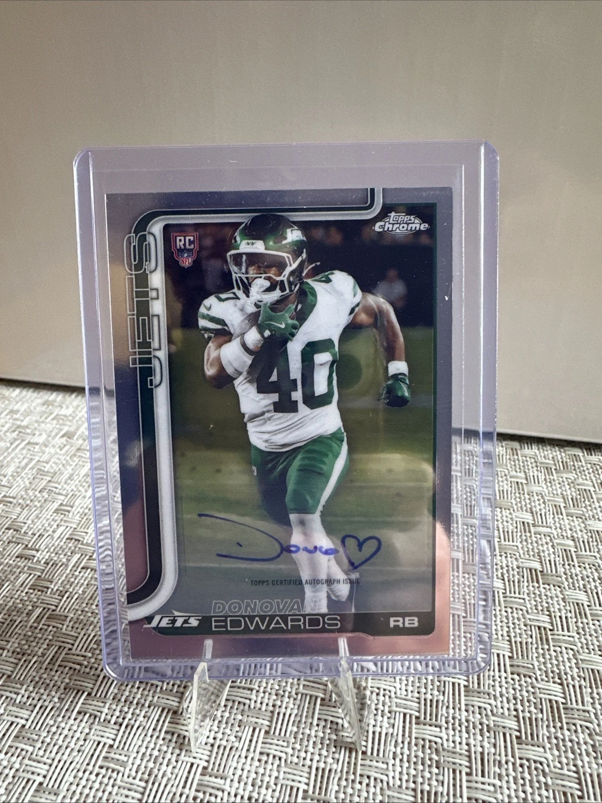 Donovan Edwards 2025 Topps Chrome Football card