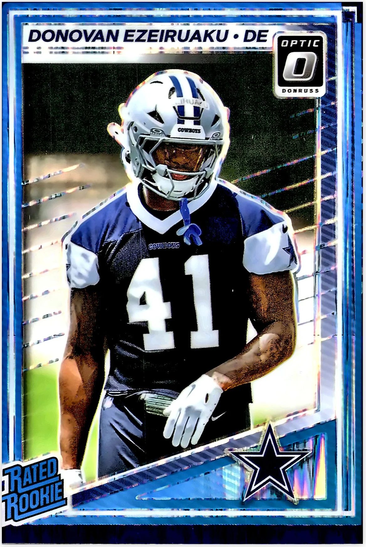 Donovan Ezeiruaku 2025 Donruss Optic #230 Purple Shock football rookie card - Front