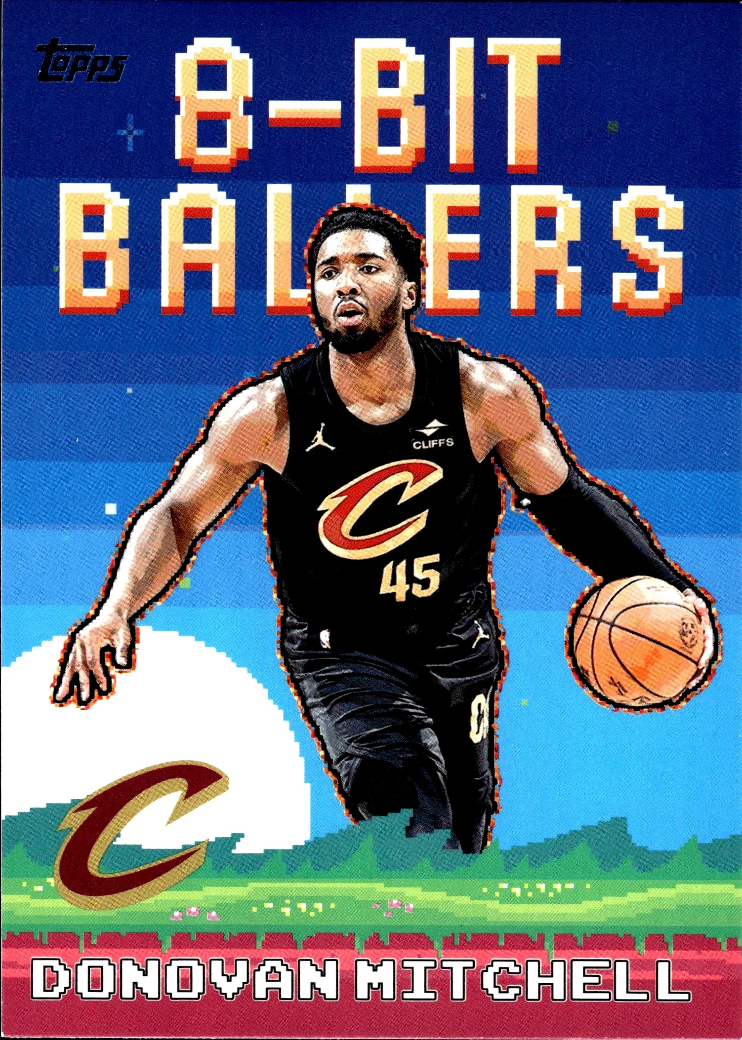 Donovan Mitchell 2025-26 Topps #8B-11 8-Bit Ballers basketball card - Front