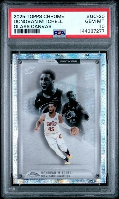 Donovan Mitchell 2025 Topps Chrome Basketball card