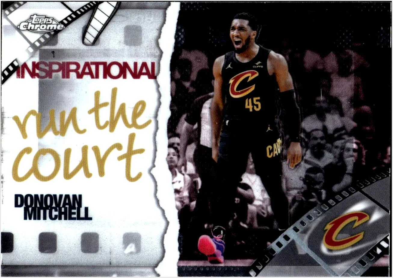 Donovan Mitchell 2025-26 Topps Chrome #IP-7 Inspirational basketball card - Front