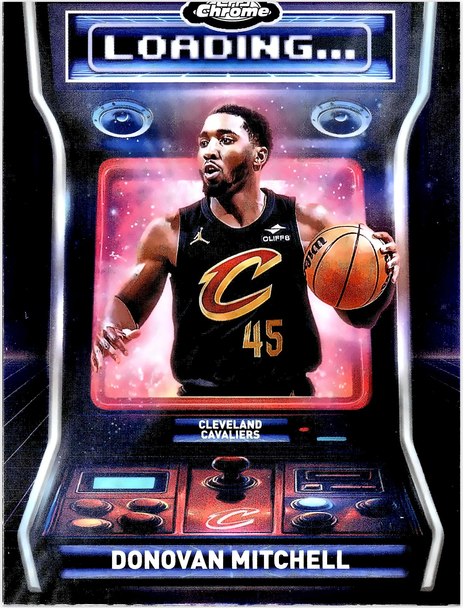 Donovan Mitchell 2025-26 Topps Chrome #LD-9 Loading ... basketball card - Front