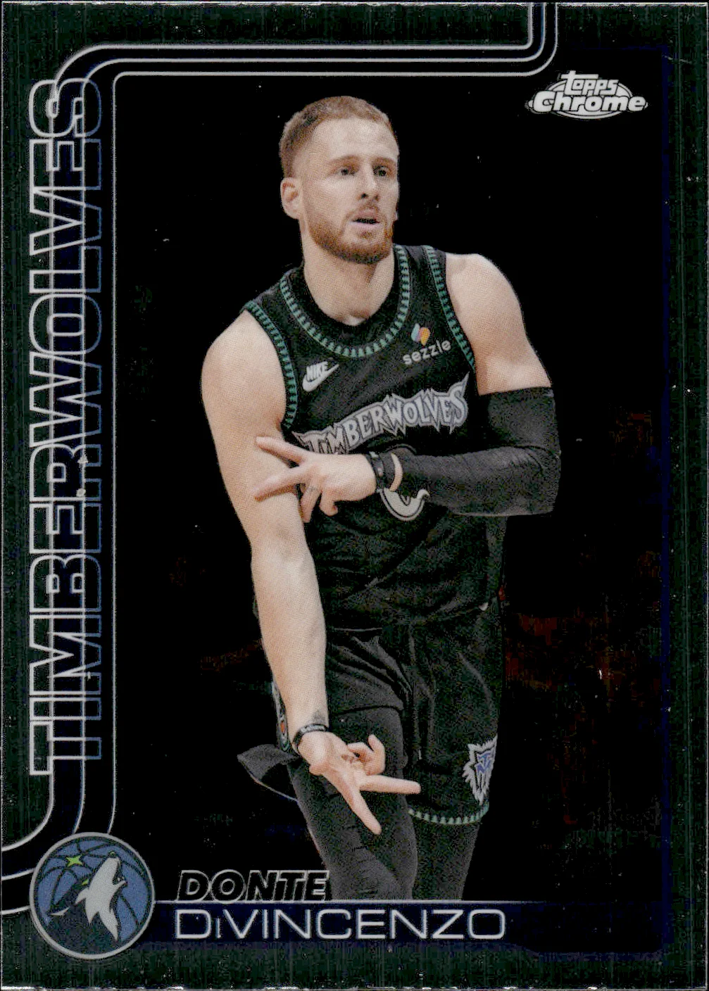 Donte DiVincenzo #108 2025 Topps Chrome Update Basketball basketball card - Front