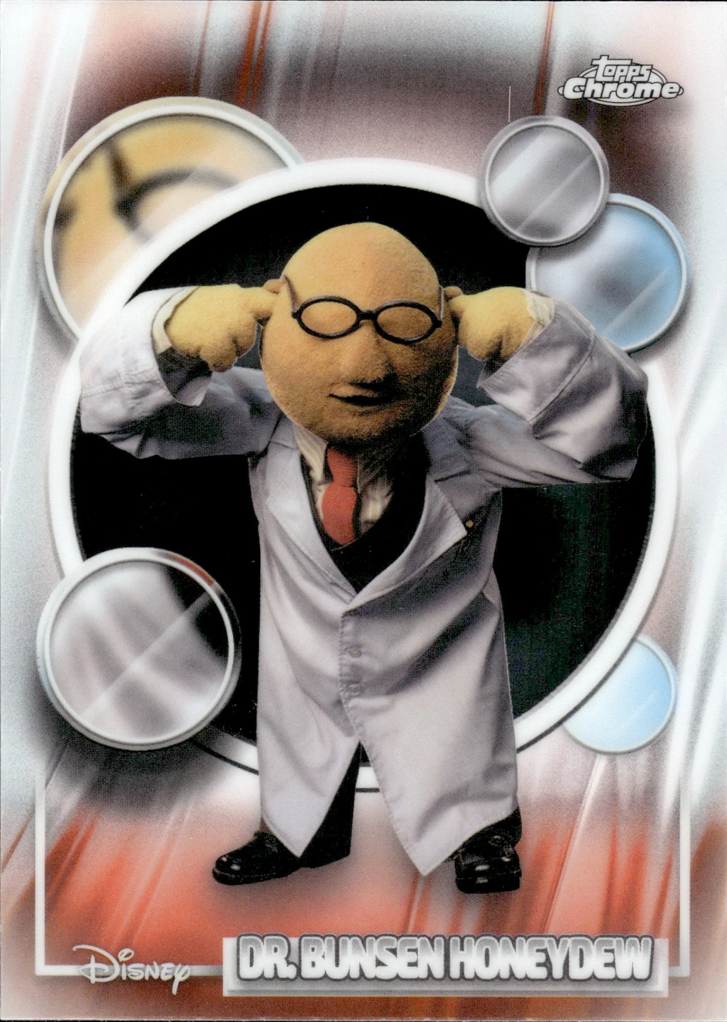 Dr. Bunsen Honeydew #58 2026 Topps Chrome Disney trading card - Front