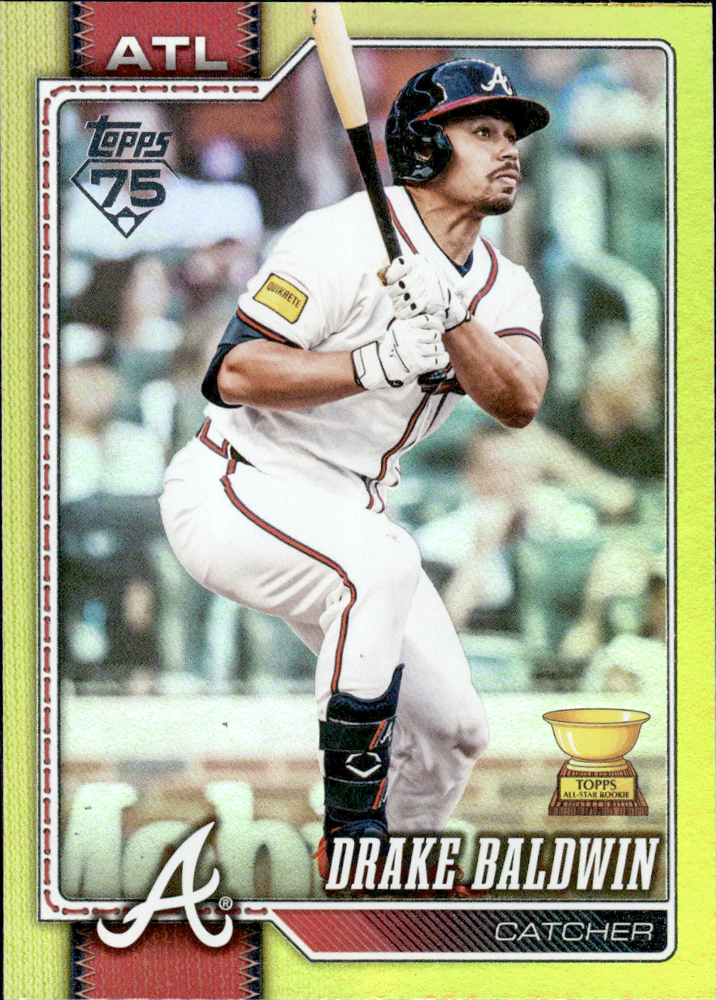 Drake Baldwin #692 Yellow Rainbow Foil /399 Rookie Card 2026 Topps Series 2 Baseball baseball rookie card - Front