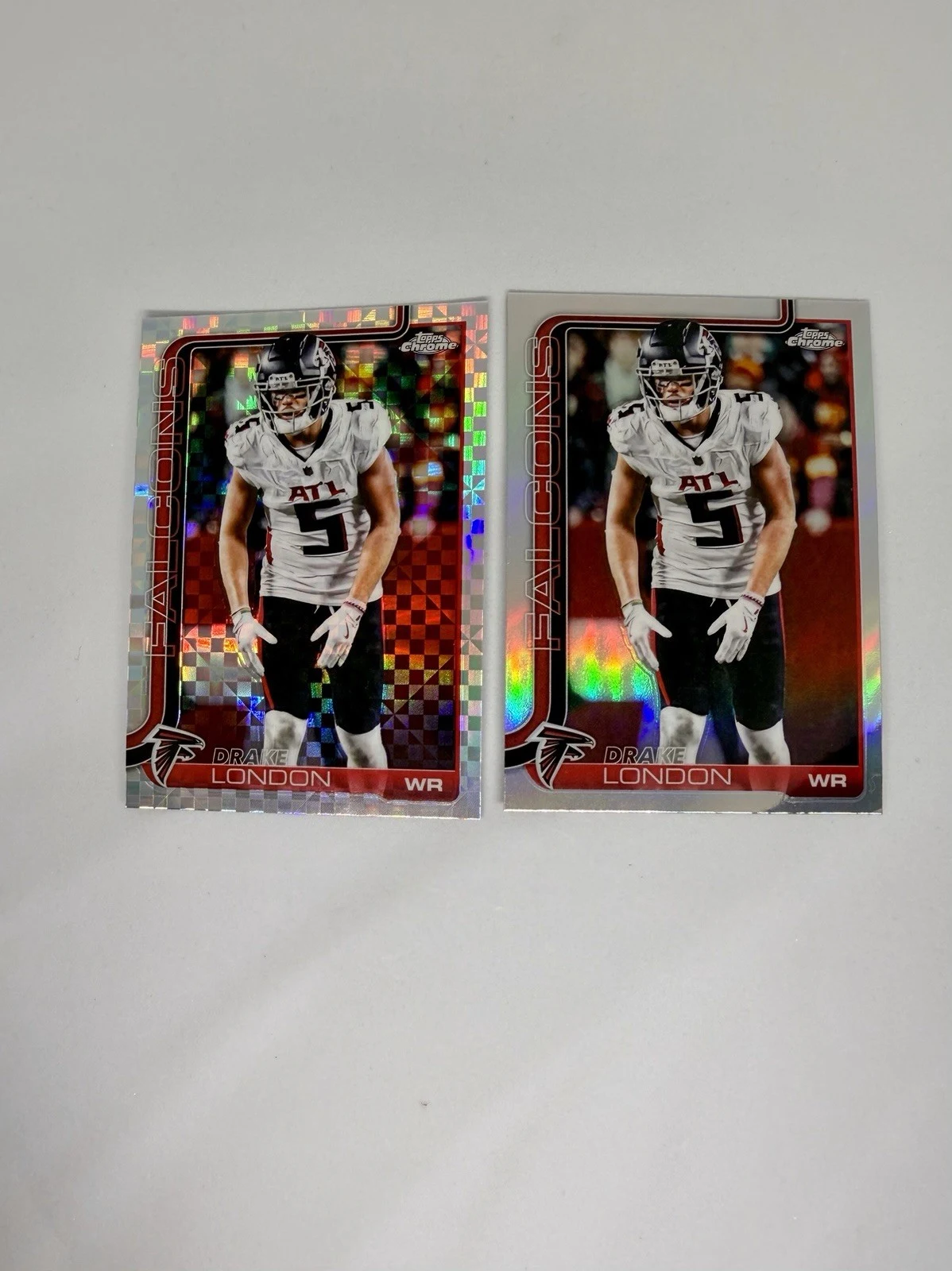 Drake London 2025 Topps Chrome Football card
