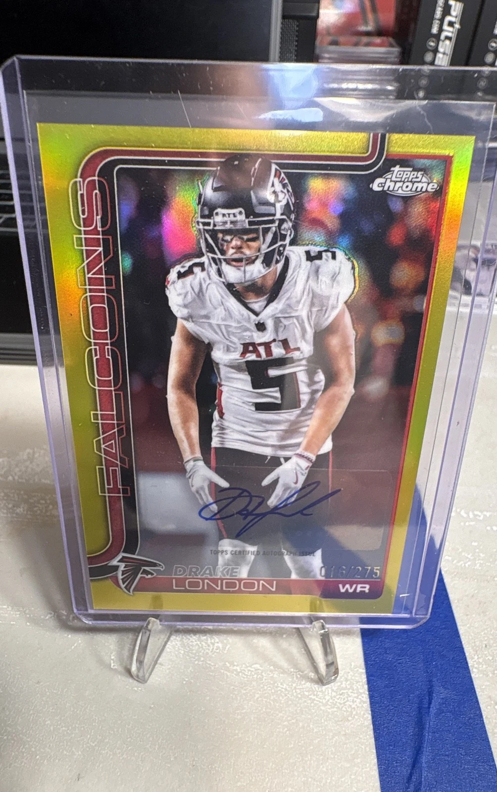 Drake London 2025 Topps Chrome Football card